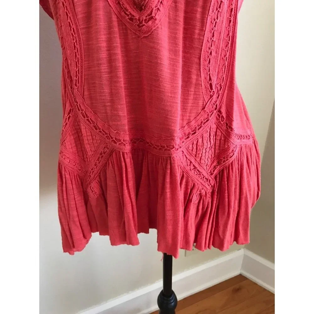 Free People Coral Top Size S